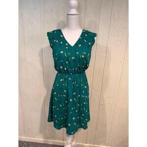 Women's Hawthorn Green Floral Dress Size S